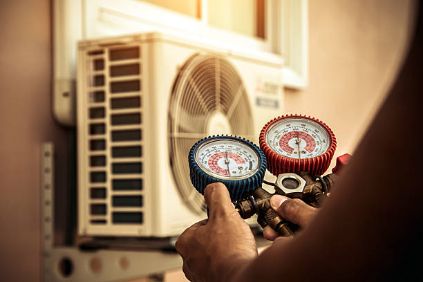 Professional Hvac Installation technician working in Wading River, NY